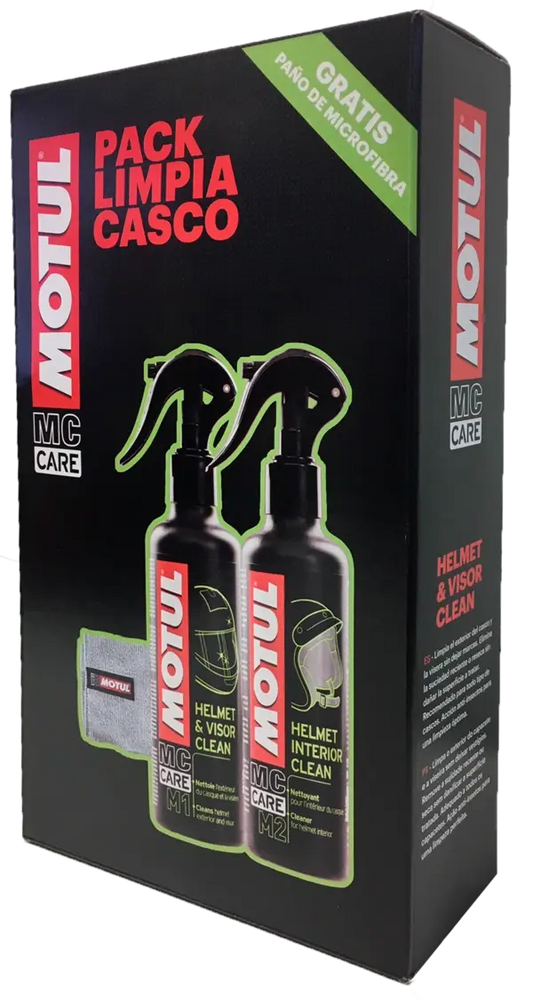 Motul Kit Limpeza Capacete  Motul (m1+m2+Pano MicroFibras)